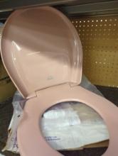 Bemis 500EC 063 Toilet Seat with Easy Clean & Change Hinges, 1 Pack Round, Venetian Pink, Appears to