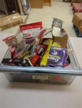 Refrigerator drawer filled with fishing lures and other fishing accessories. Comes as is shown in