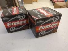 Lot of 2 boxes of FireLine fishing line. Comes as is shown in photos. Appears to be used.