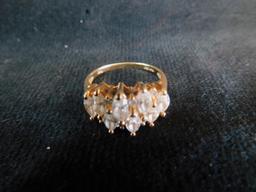 14k Gold Cz Ring