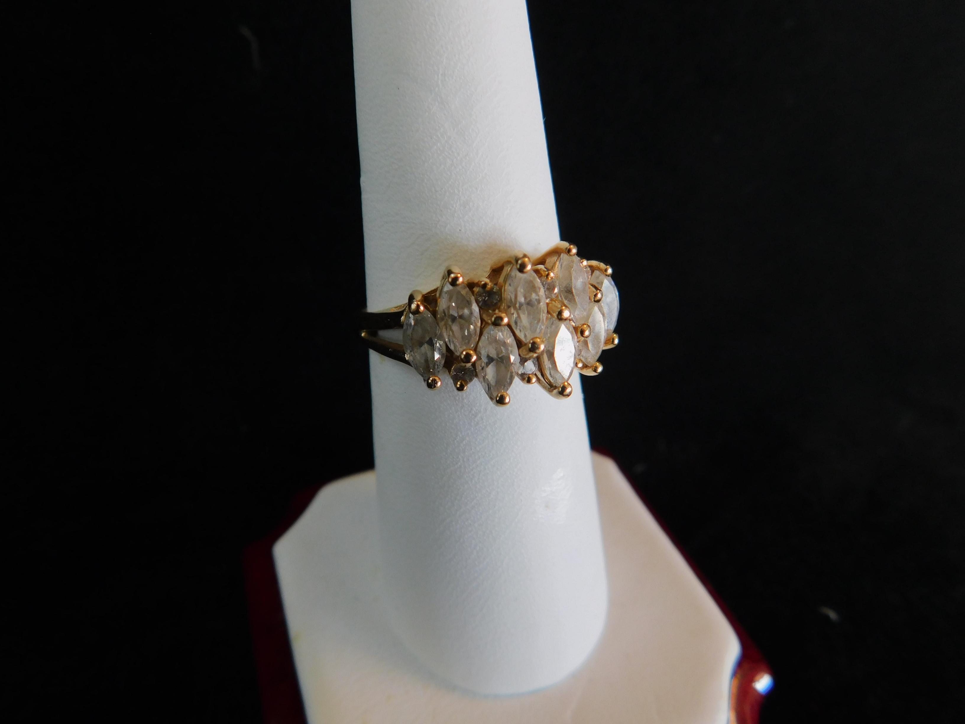 14k Gold Cz Ring