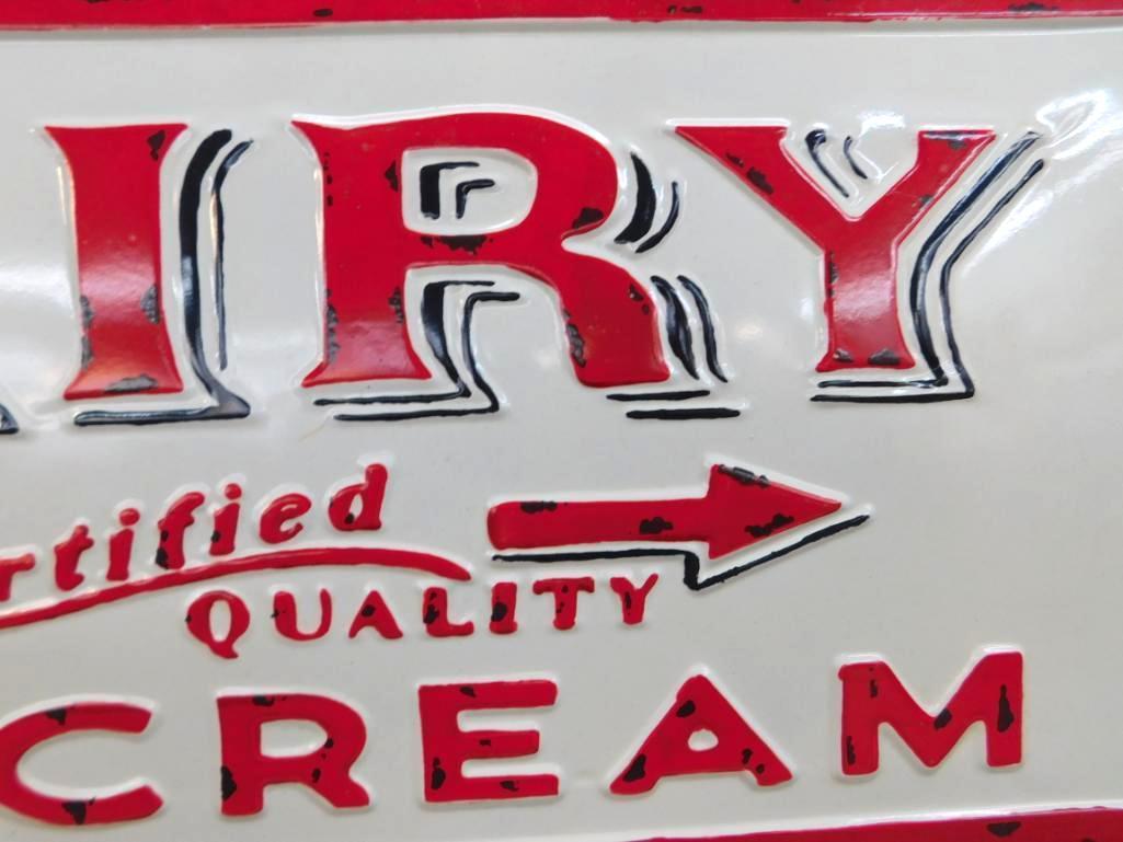 Dairy Milk - Cream Sign - Metal Repro