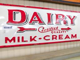 Dairy Milk - Cream Sign - Metal Repro