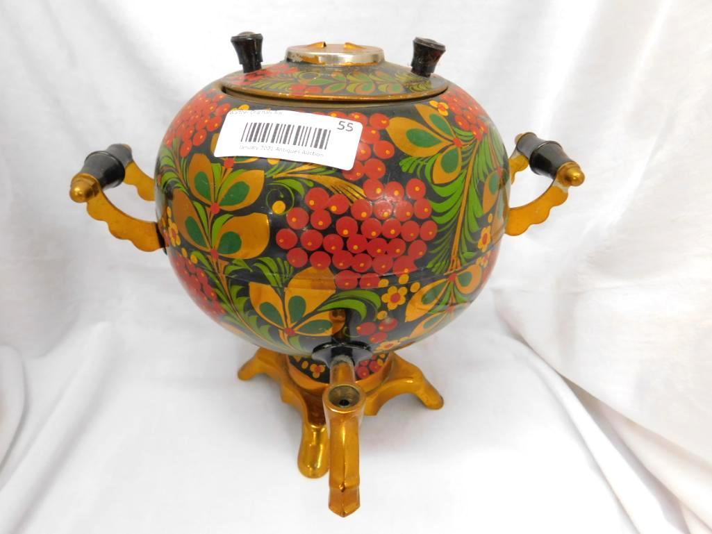 Hand Painted Russian Samovar