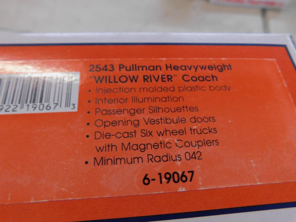 Lionel No 6-19067 2543 Pullman Heavyweight "Willow River" Coach