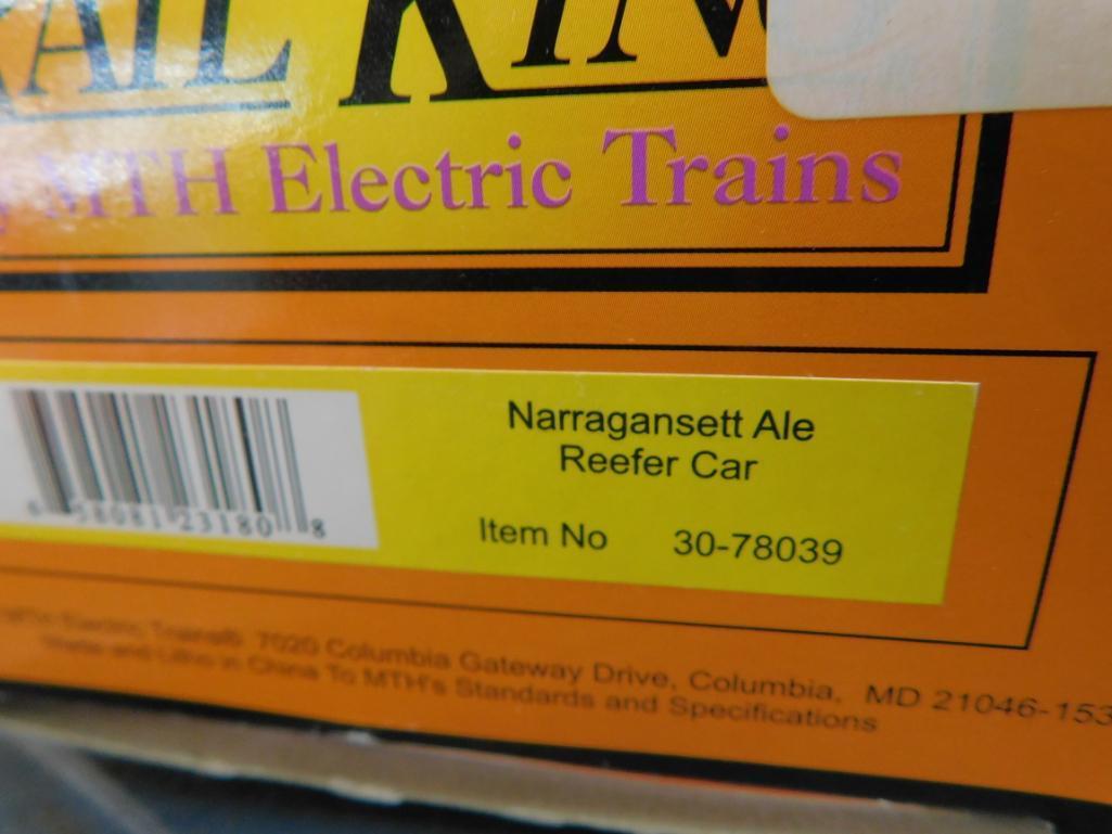 Rail King No. 30-78039 Narragansett Ale Reefer Car