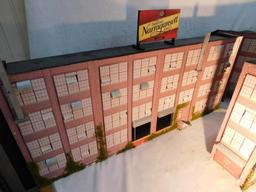 Industrial Flats - 3 Building Fronts - 3 Sided "O" Gauge Used