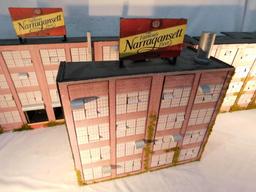 Industrial Flats - 3 Building Fronts - 3 Sided "O" Gauge Used