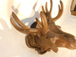 Cast Iron Moose Head Wall Hanging