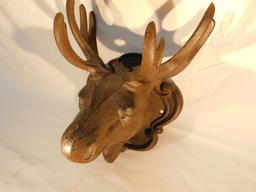 Cast Iron Moose Head Wall Hanging