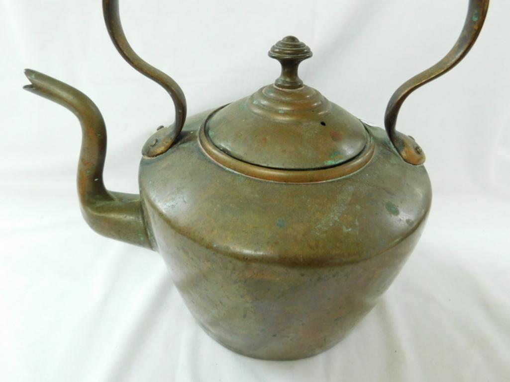 Vintage Copper Coffee Pot with Lid