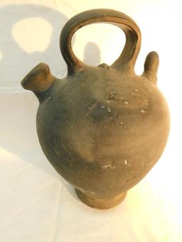 Vintage Pottery Jug with Handle