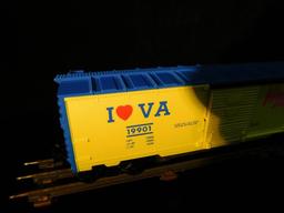 Lionel #6-19906 and 6-19901 "I Love Penn." and "I Love Virginia" Boxcars 2 Pieces