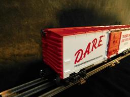 Lionel #6-26242 and 6-17901 D.A.R.E. Boxcar and Chevron Unibody Tank Car - 2 Pieces