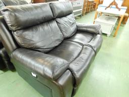 Electric Leather Loveseat #2