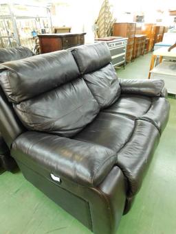 Electric Leather Loveseat #2