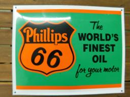 "Phillips 66" Porcelain Sign