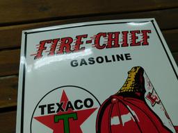 "Fire Chief" Porcelain Sign