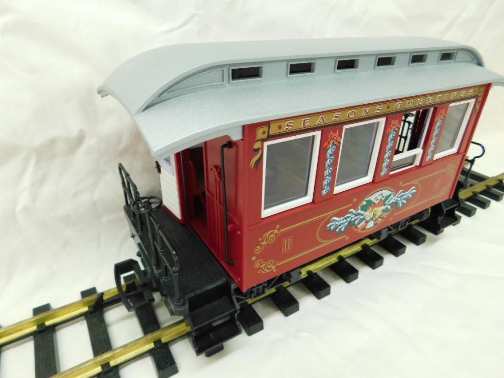 LGB - Lehmann- G-Gauge -# - 1996 Christmas Passenger Car - Red