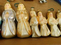 Box Lot Of Hand Blown Angel Ornaments Plus Others - Some Radko - Dansk Plus