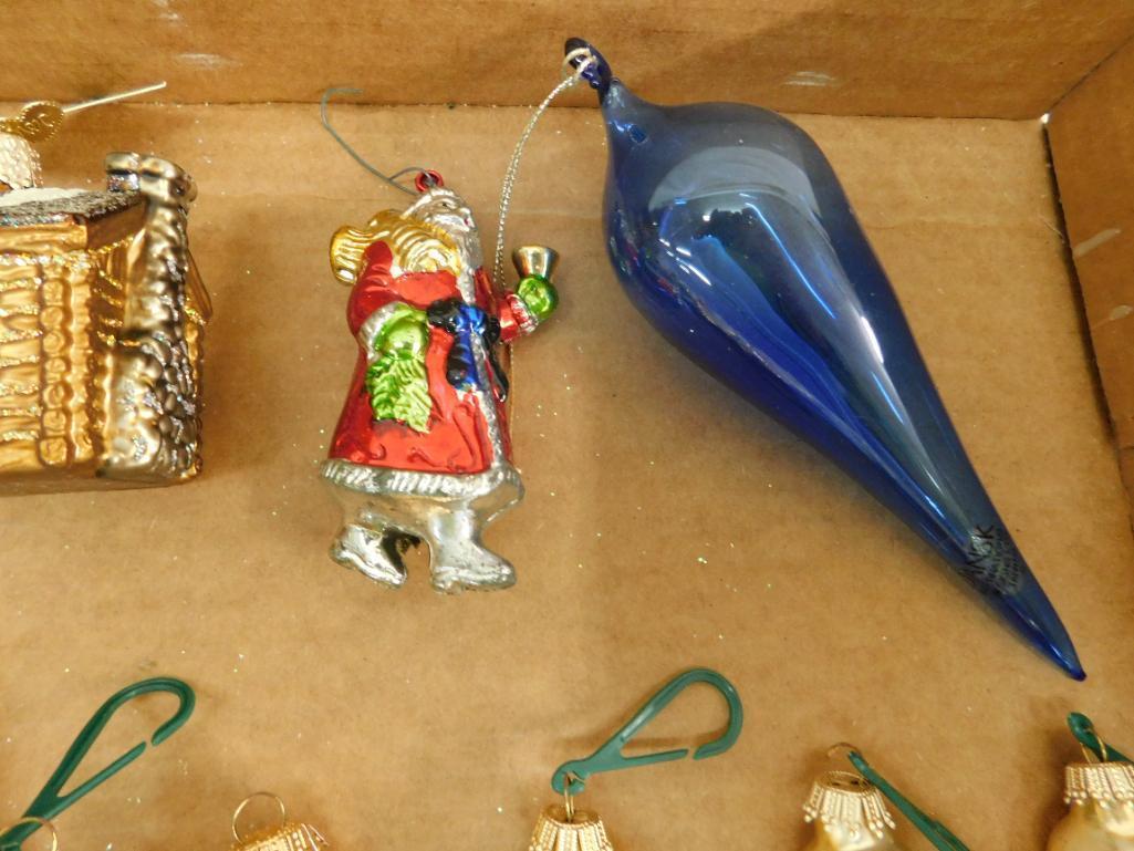 Box Lot Of Hand Blown Angel Ornaments Plus Others - Some Radko - Dansk Plus