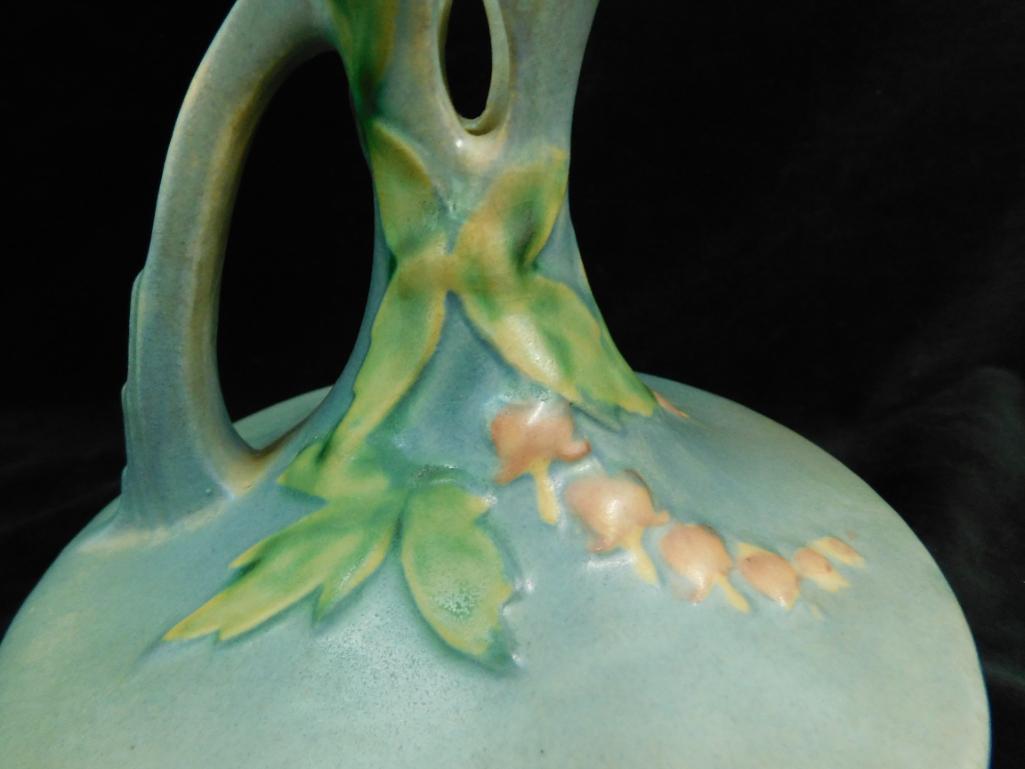 Roseville Pottery - Ewer - Bleeding Heart - Blue - 963-6