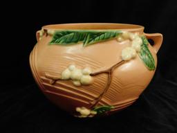 Roseville Pottery - Jardiniere - Snowberry Pattern - IJ-8