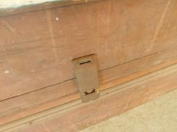 Vintage Wood Tool Box with Tray