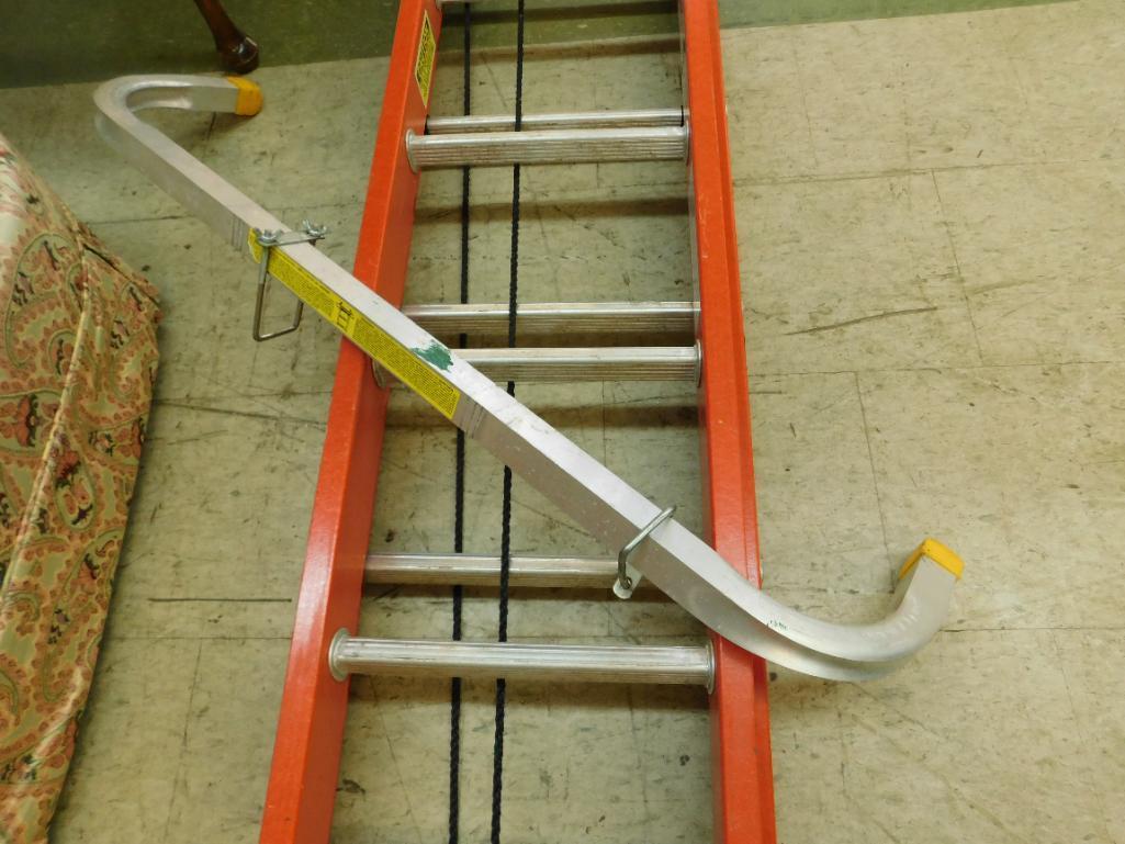 Werner 21' Fiberglass Extension Ladder with Window Guard