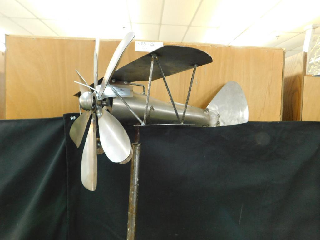 Metal Whirligig - Airplane