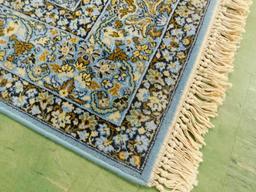 Large Room Size Rug - Blue and Cream