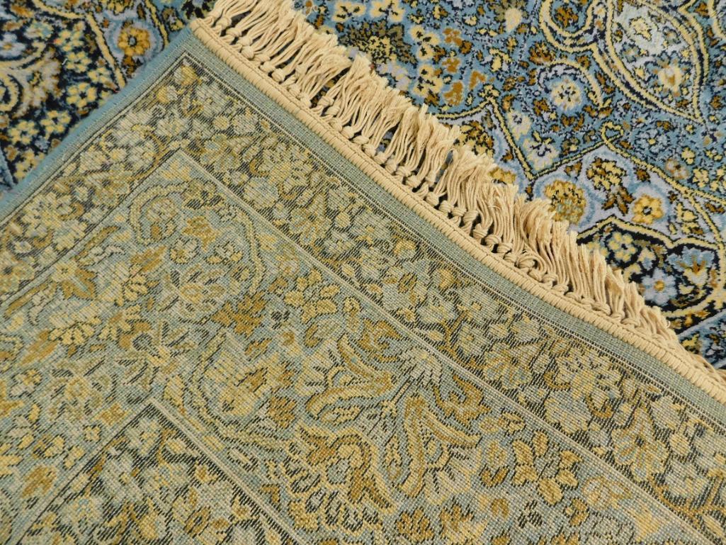 Large Room Size Rug - Blue and Cream