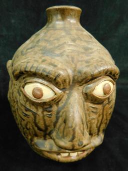 Harold Ferguson - Southern Pottery - Face Jug - 8" x 6.5"