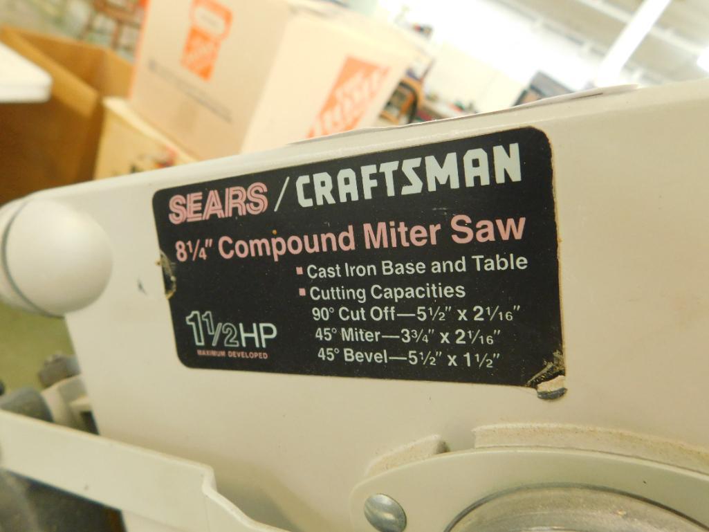 Collapsible Table with Craftsman 8.25" Compound Miter Saw