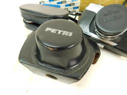 Petri 7S - Vintage Camera - Color Corrected Super - 1.8 in Box with Aux Lens Set