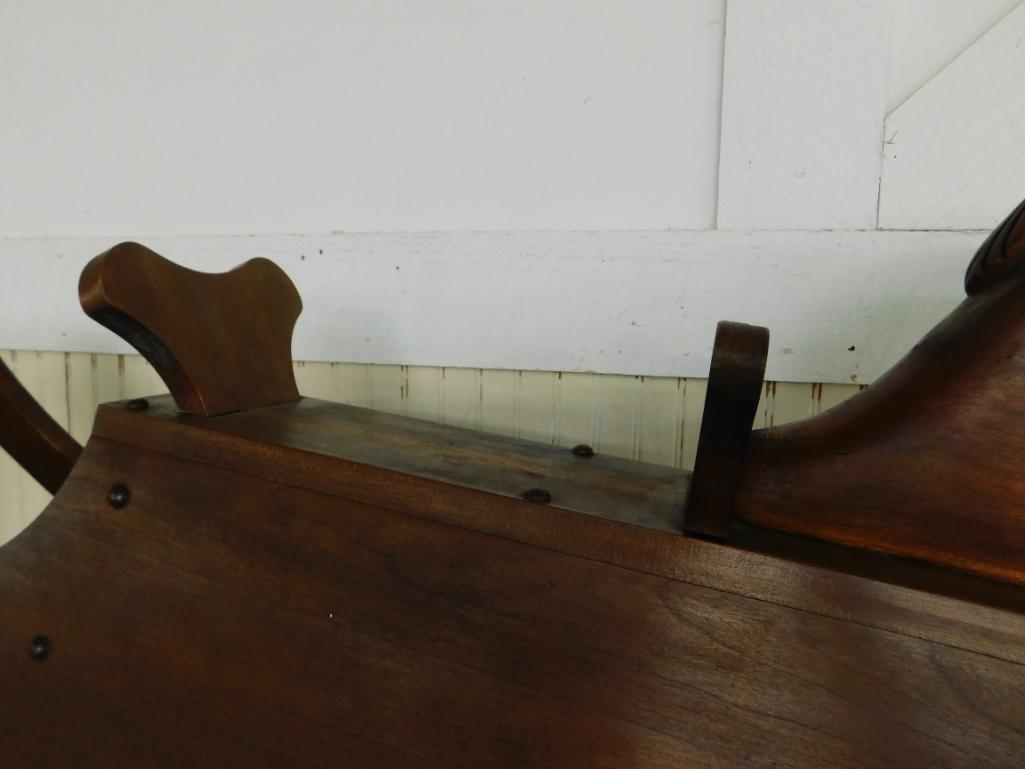 Hand Crafted Wood Rocking Horse - 1985 - 47" x 21" x 12"
