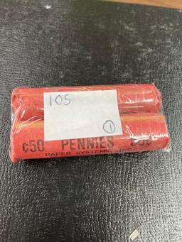 Two Rolls Wheat Pennies