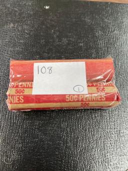 Two Rolls Wheat Pennies