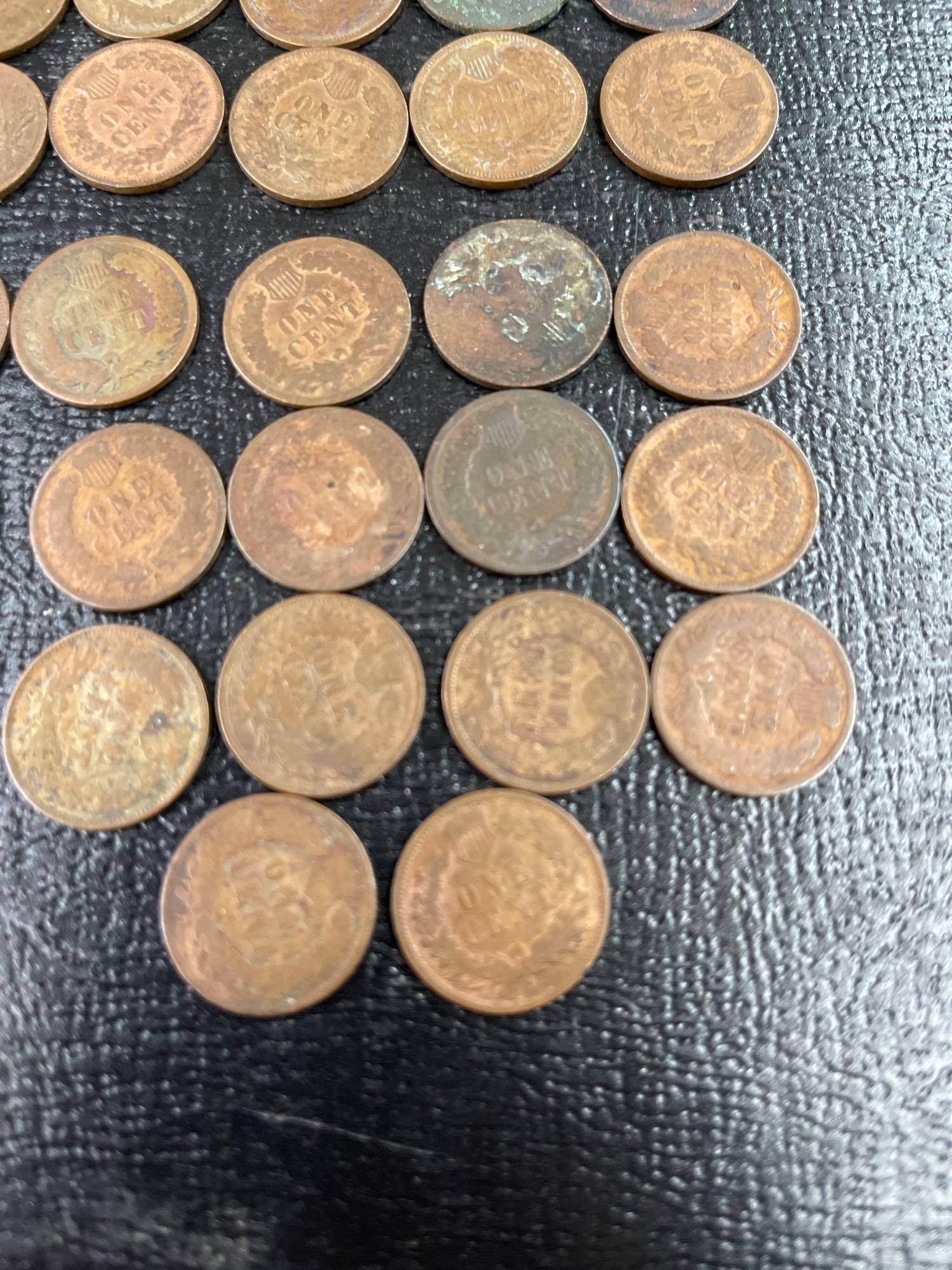 Lot of 32 Indian Head Pennies