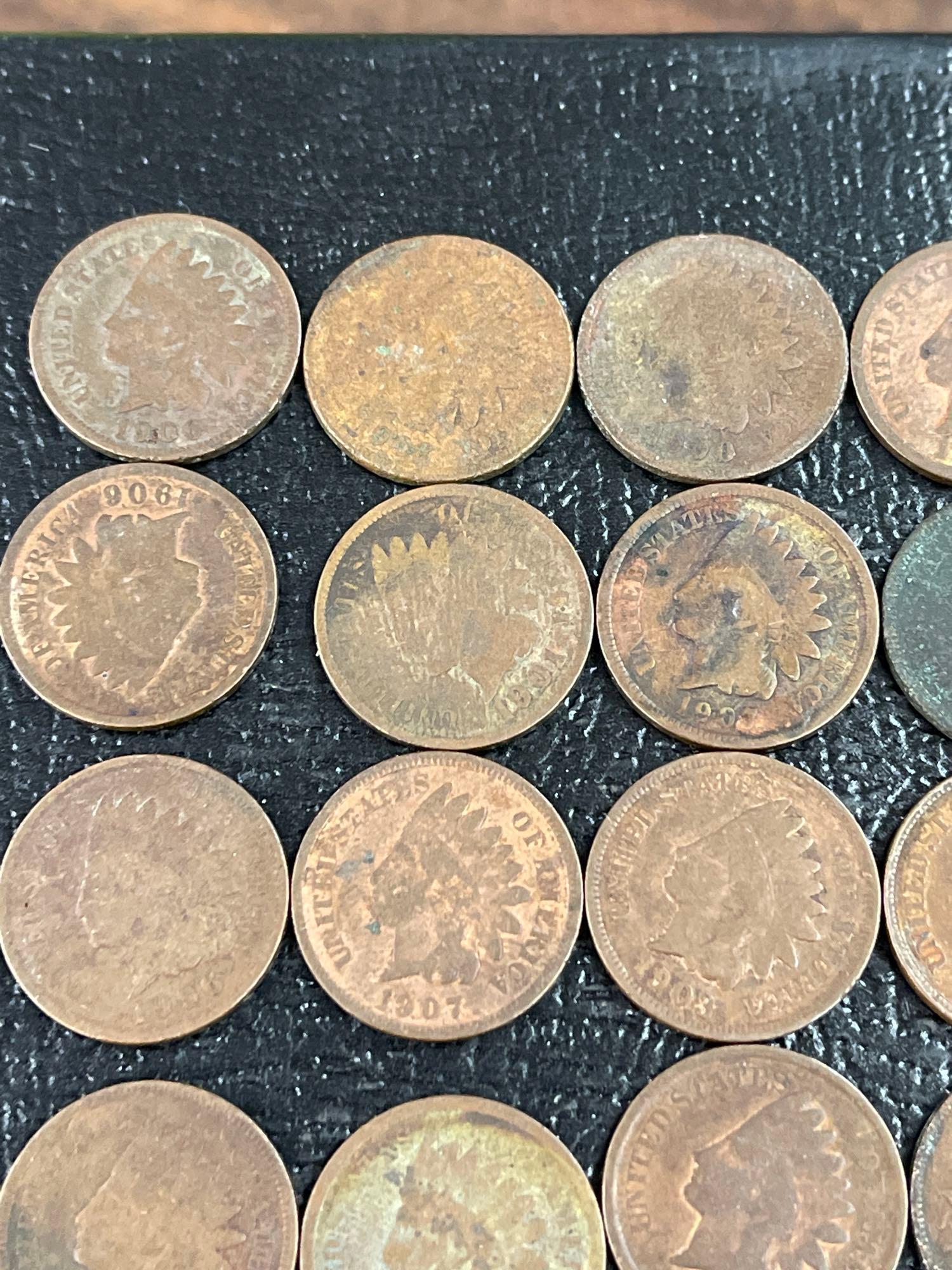 Lot of 32 Indian Head Pennies