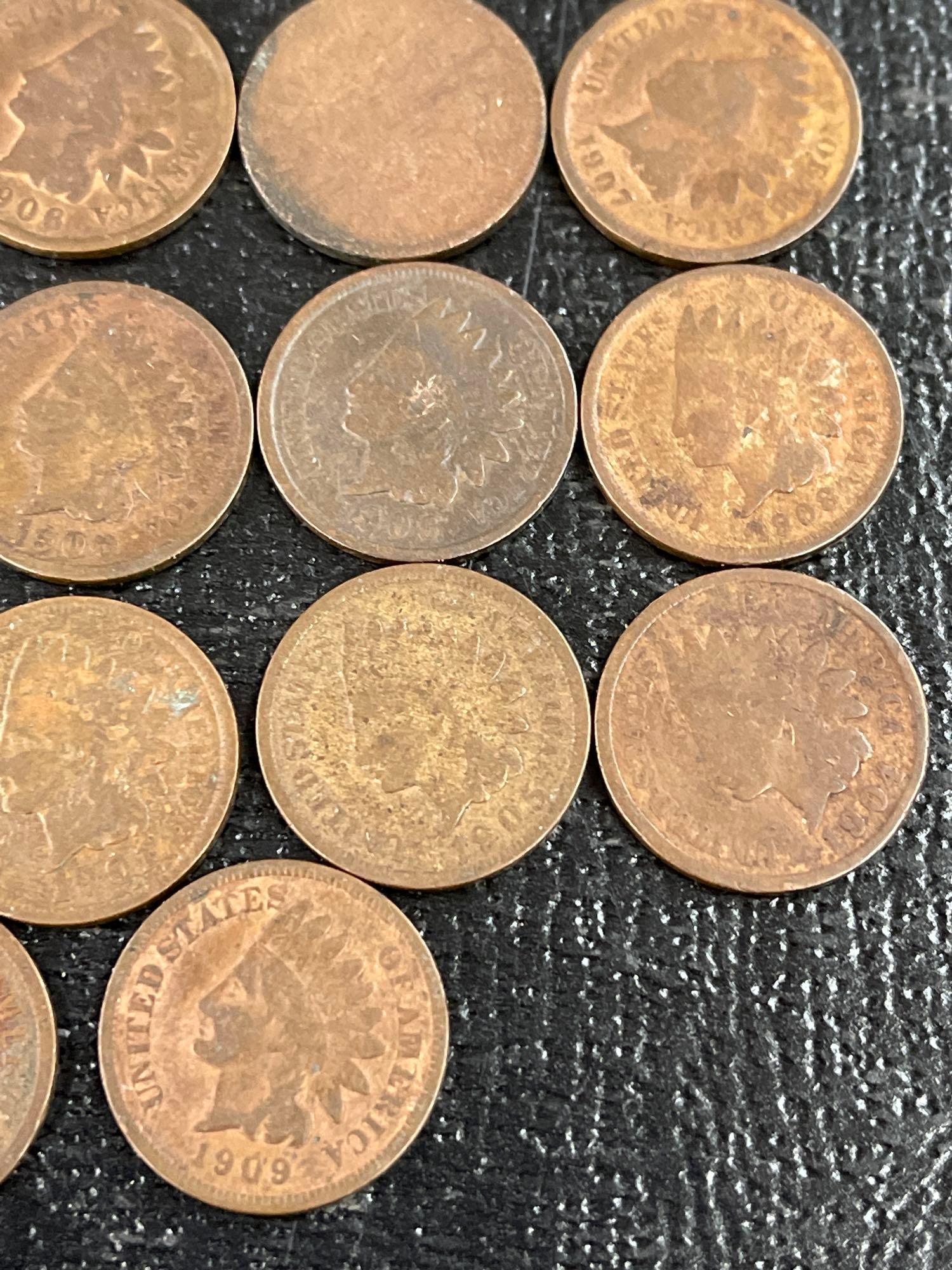 Lot of 32 Indian Head Pennies