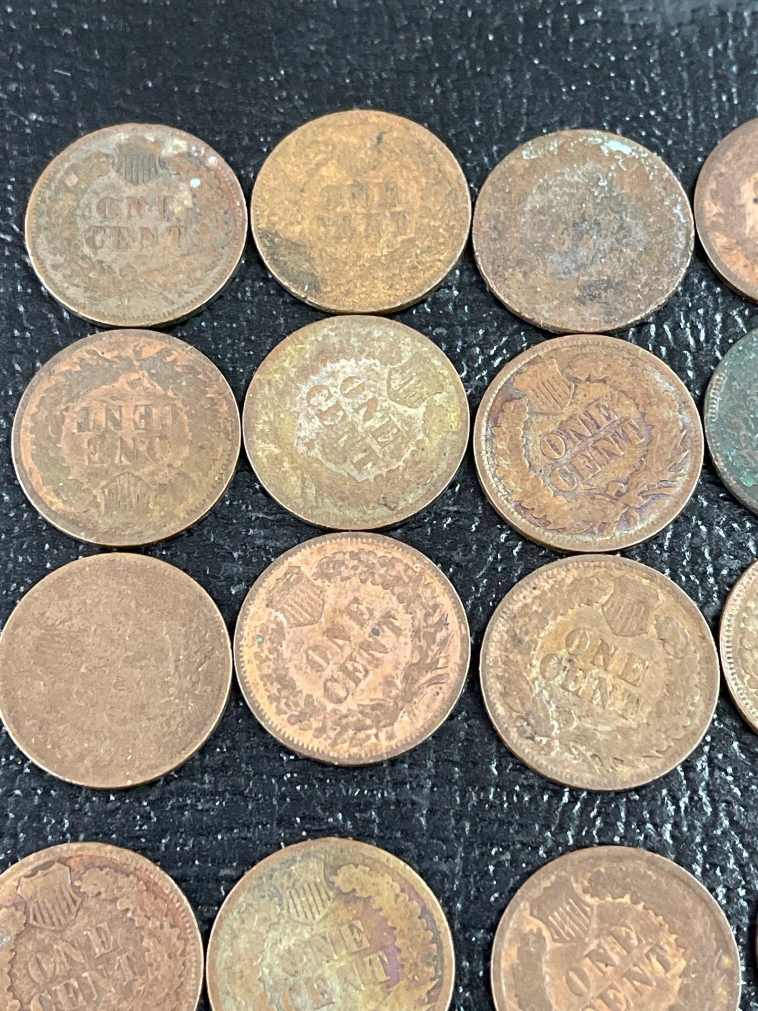 Lot of 32 Indian Head Pennies