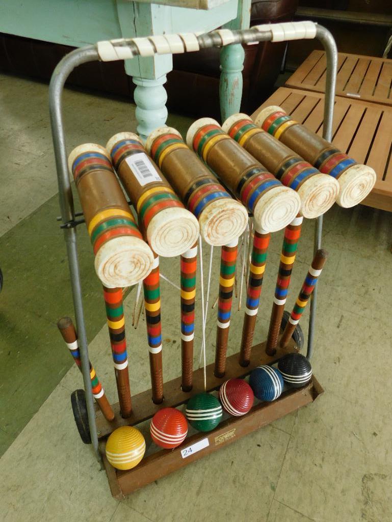 Vintage Croquet Set