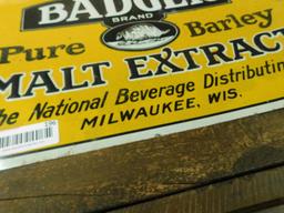 "Badger Pure Malt Extract" Metal Sign - 12" x 18"