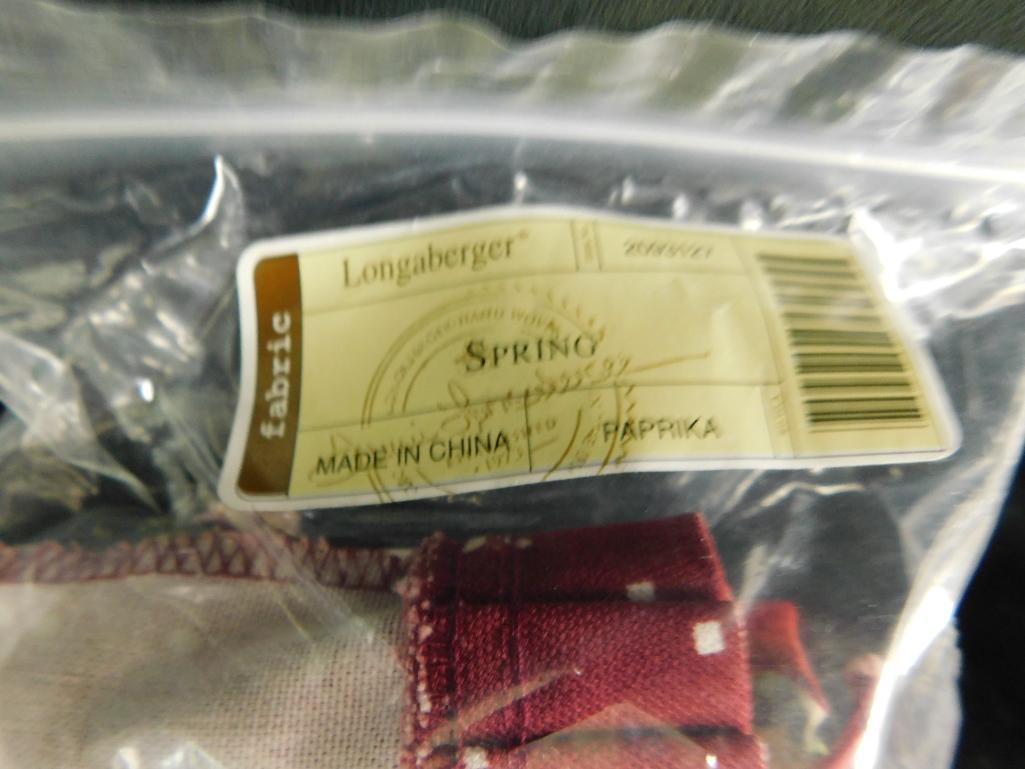 Longaberger Basket - Ohio - Misc. Plastic and Cloth Inserts