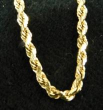 14K Yellow Gold - Bracelet - Chain - 3.29 Grams