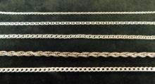 Sterling Silver - 5 Bracelets - 12.76 Grams