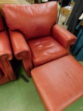 Legacy Leather Chair and Ottoman