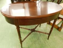 Oval Table with Stretchers - Wellington Hall