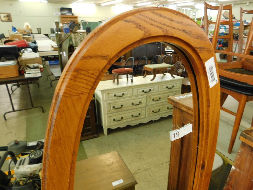 Oak Oval Pier Mirror